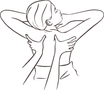 Dessin de massage de dos