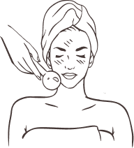Dessin de soin anti-rougeurs