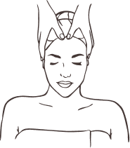 Dessin de massage crânien